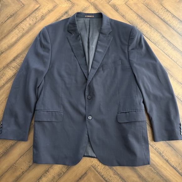 Peter Millar Sport Coat 48R Blue‎ 100% Wool Canada